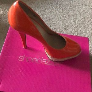 Orange shoes